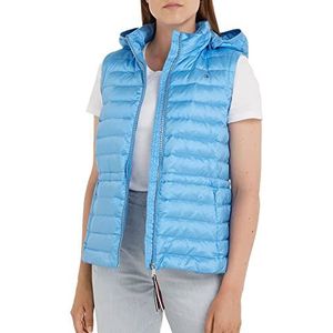 Tommy Hilfiger Damesvesten LW Down Vest, Hortensia blauw.