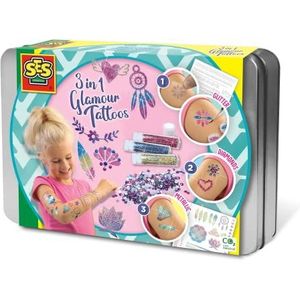 SES Creative - Glamour 3-in-1 tatoeages, 14155