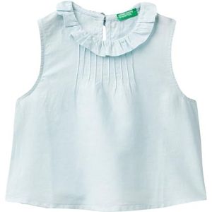 United Colors of Benetton Camicia S/M 5ok4gh003 Meisjeshemd (1 stuk), Lichtblauw 0W6, 10 jaar