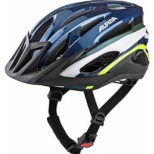 Alpina Sports SMU unisex fietshelm voor volwassenen, donkerblauw/neon maat 58-61
