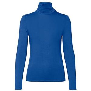 VERO MODA Vmalberte Ls Top Jrs Noos T-shirt met lange mouwen voor dames, Veel blauw