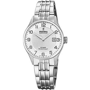 Festina Dameshorloge Silver Swiss Made, zilver, klein, armband, F20006/1, zilver., klein, armband