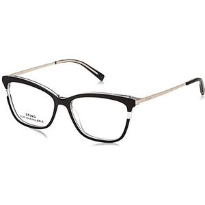 Sting Lunettes Femme, Top noir + cristal, 55