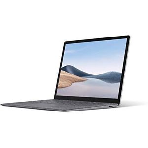 Microsoft Surface Laptop 4 Laptop (Windows 10, 13,5 inch touchscreen, AMD R5se-processor, 8 GB RAM, 256 GB SSD, Frans AZERTY-toetsenbord) - platina, Alcantara afwerking