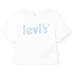 Levi's Kids T-shirt voor meisjes, Wit.