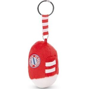 Porte-clés FC BAYERN MÜNCHEN Chaussure de football 7 cm rouge - Pendentif animal câlin durable avec anneau métallique pour accrocher aux clés, à la corde, au sac et plus encore