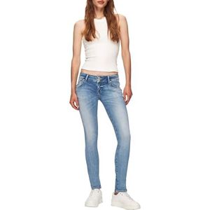 LTB Jeans Molly 200 – Pantalon basique slim taille basse 5 poches, bleu délavé clair, en mélange de coton – Taille W32L32, bleu, 32W / 32L