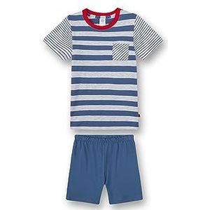 Sanetta Korte pyjama in blauw voor J, Inkt blauw