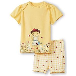 Calida Lieveheersbeestje pyjama set voor meisjes, zomerjurk, geel, één maat, gele zomerjurk, eenheidsmaat, Gele zomerjurk