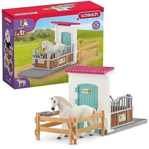 schleich HORSE CLUB - Paardenbox - Speelfigurenset - Kinderspeelgoed voor Jongens en Meisjes - 5 tot 12 jaar - 42569