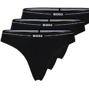 BOSS 3p string touw dames, zwart.