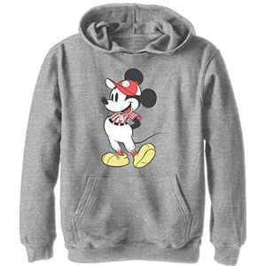 Disney Mickey Mouse Honkbalpak met capuchon voor jongens, grijs gemêleerd, Athletic S, Athletic grijs gemêleerd