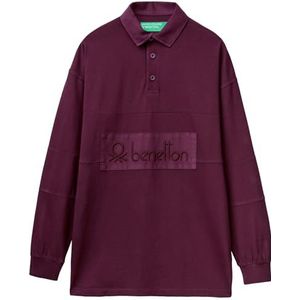 United Colors of Benetton Pullover Polo M/L, aubergine, S, Aubergine