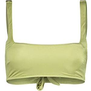 Trendyol Haut de Bikini en Tricot Sans Bretelles pour Femmes Maillot de bain, vert, 36
