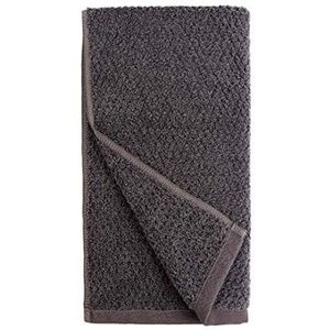 Everplush Diamond Jacquard Quick-Dry Handdoek, donkergrijs, 4 stuks