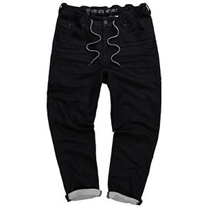 JP 1880 Heren grote maten L-8XL jeans met 5 zakken, denim - tot 8XL zwart 3XL 814665100-3XL, zwart.