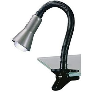 Trio LED-lamp met klem, staalkleur 5028010-47