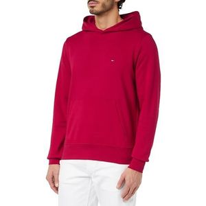 Tommy Hilfiger Sweatshirt met capuchon met logo voor heren, zwaar gebreid, Royal Berry