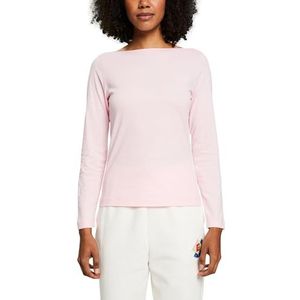 ESPRIT 113ee1k307 T-shirt voor dames, Pastel roze