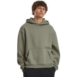 Build Your Brand Sweat à capuche Fluffy pour homme - Décontracté - Coupe ample - Tailles S à 5XL, vert paléolive, 5XL