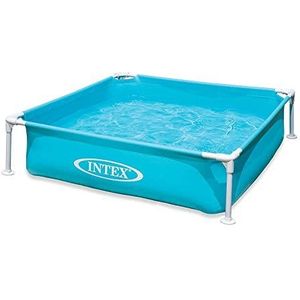 Intex buisvormig zwembad, blauw, 122 x 122 x 30 cm