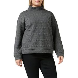 APART Fashion GmbH Dames oversized sweatshirt grijs melange normaal, Grijze mix