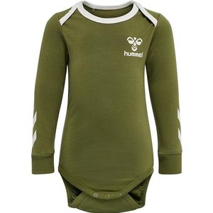 hummel Uniseks baby L/S HLMAULE Body L S, capsule olijf, 74 EU