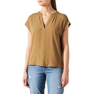 s.Oliver 120.10.202.12.130.2112204 T-shirt, kaki, S dames, Khaki (stad)