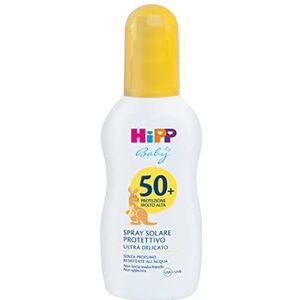 HiPP Baby Zonnespray voor kinderen, SPF 50+, bescherming tegen UVA- en UVB-stralen, waterbestendig, zonnebrand, ultrazacht, 1 x 150 ml spray