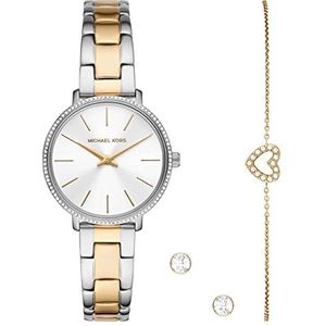 Michael Kors Pyper Tweekleurig Horloge en Sieraden Cadeauset
