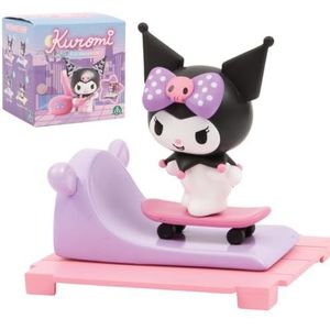 Hello Kitty, 1 figuur 6,5 cm en accessoires in een transparante doos, serie Fun Rhapsody - Kuromi, willekeurig model, voor kinderen vanaf 3 jaar, HKT34