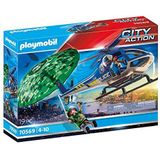 PLAYMOBIL City Action Politiehelikopter: parachute-achtervolging - 70569