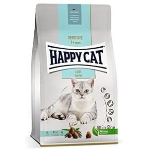 Happy Cat 70605 - Sensitive Adult Light - droogvoer met gevogelte voor katten met overgewicht en kater - inhoud 10 kg