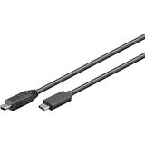 Goobay USB 2.0 mini kabel (type B, 5-pin) stekker > USB-C stekker 0,5 m zwart