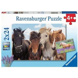 Paardenliefde Puzzel (2 x 24 stukjes) - Thema: Paarden