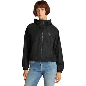 Tommy Jeans TJW ESSENTIAL WINDBREAKER EXT windjack voor dames, zwart, S, zwart (zwart), S, Zwart, S