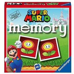 Ravensburger - Memory Super Mario, tafelspel, geheugenspel voor kinderen van 3 jaar of ouder, 48 kaarten, 2-6 spelers, Italiaanse versie