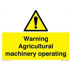 Panneau d'avertissement « Machine agricole d'exploitation » – 200 x 150 mm – A5L