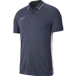 Nike Dri-fit Academy19 Poloshirt voor heren, antraciet, wit, wit, Small