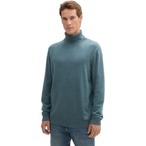 TOM TAILOR 1042456 herentrui, 36148 - Stormy Teal Melange