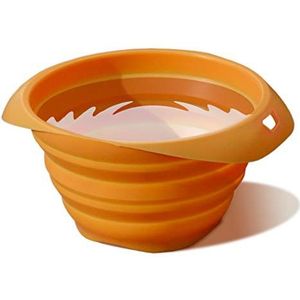 Kurgo Opvouwbare voederbak voor honden, siliconen, PVC- en BPA-vrij, geschikt voor voer en water, 700 ml inhoud, oranje