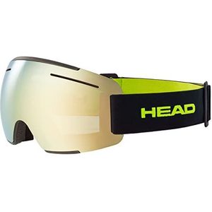 HEAD F-LYT Skibril voor volwassenen, uniseks, citroen/zwart, M