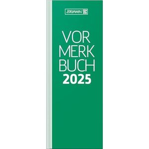BRUNNEN Notitieboek, model 785 (2025), 1 pagina = 1 dag, 108 × 297 mm, 384 pagina's, met omslagband, groen