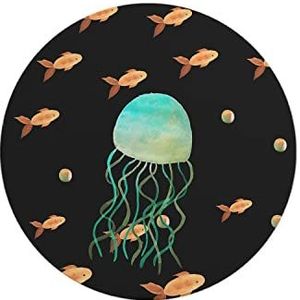 Questo Casa, Ronde muismat met antislip onderkant voor kantoor en thuis, diameter 22 cm