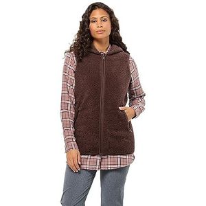 Jack Wolfskin High Curl Long Vest W Polyester fleece jas voor dames