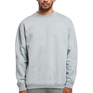 Urban Classics Heren sweatshirt met ronde hals van dikke badstof, Summerblue