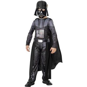 Rubie's Kenobi Deluxe Darth Vader kostuum voor kinderen, jongens, zoals afgebeeld, S, wereldboechtdag 3014803-4