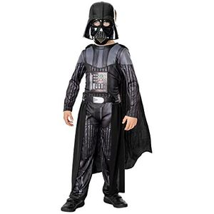 Rubie's Kenobi Deluxe Darth Vader kostuum voor kinderen, jongens, zoals afgebeeld, S, wereldboechtdag 3014803-4