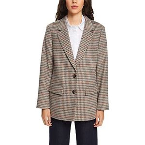 ESPRIT geweven blazer, Zand