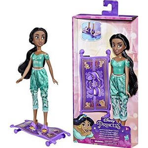 Hasbro Disney Prinzessin prinses avonturen dagelijks - Jasmine en haar magische tapijt - met draaiende wielen - vanaf 3 jaar